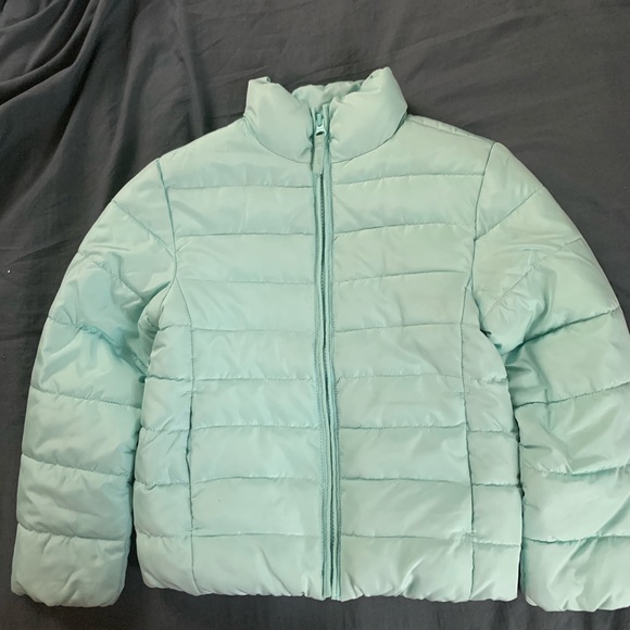 mint puffer jacket